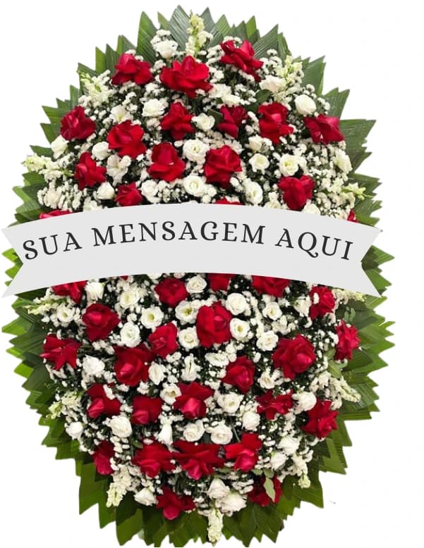 Coroa de Flores Rosas (Luxo)