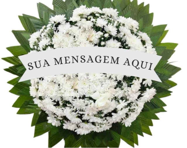 Coroa de Flores do Campo Branca
